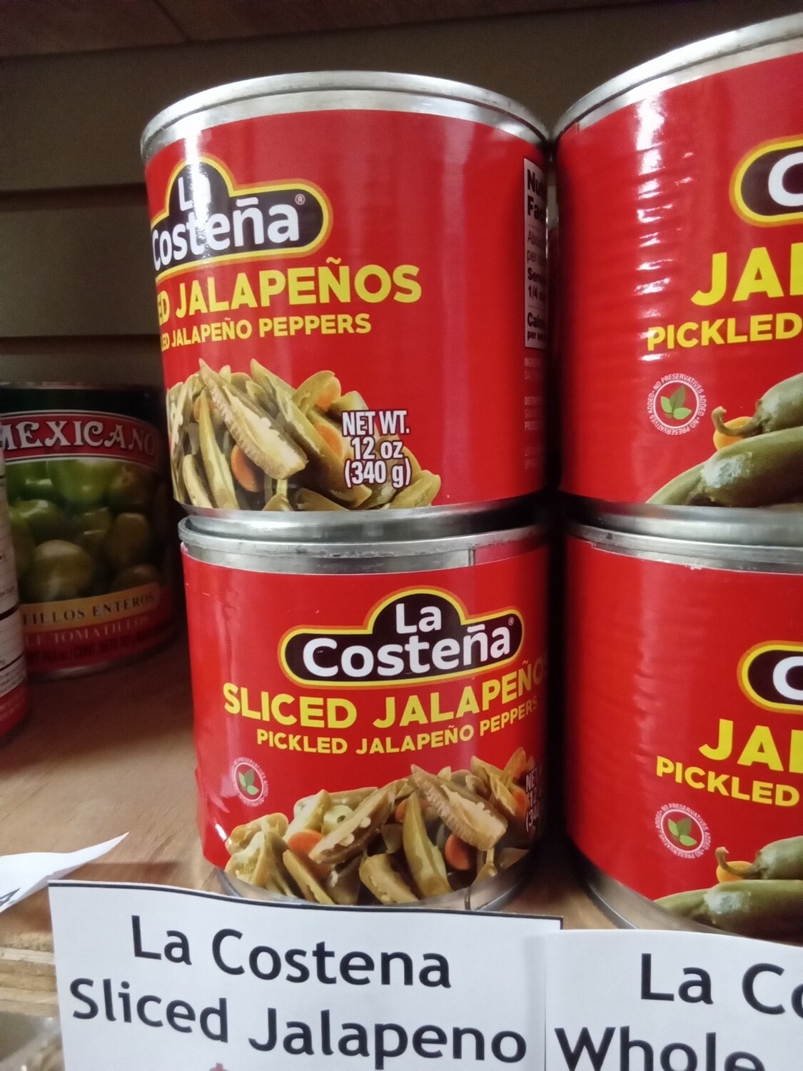La Costena Whole Jalapeno Peppers 340g