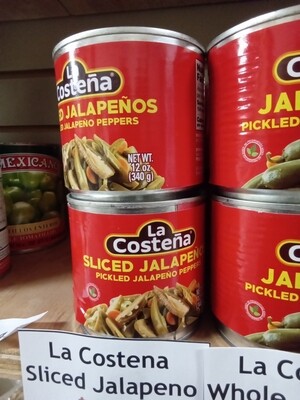 La Costena Whole Jalapeno Peppers 340g