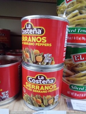 La Costena Serranos Peppers 340ml
