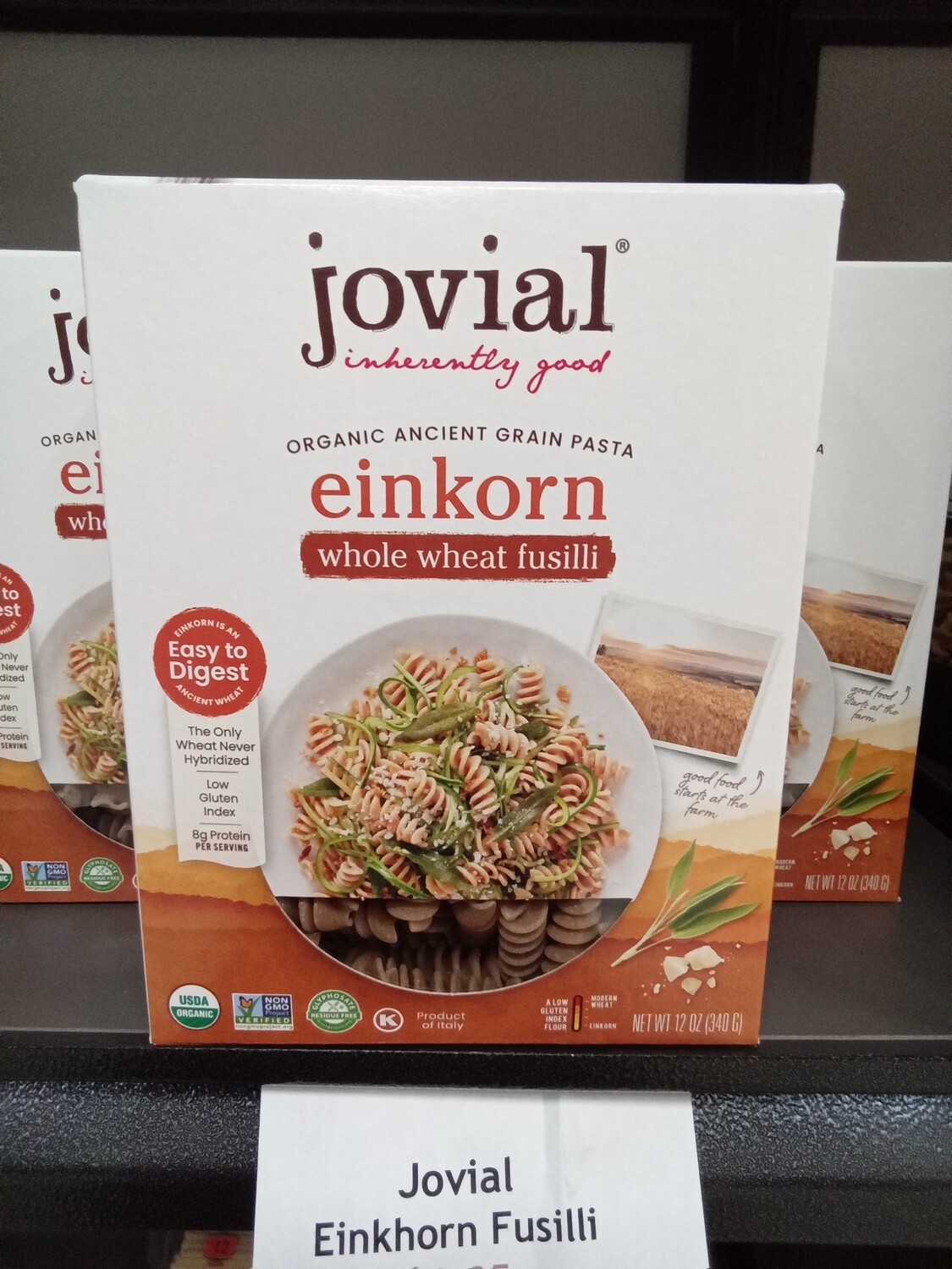Jovial Einkhorn Organic Pasta Fusilli 340g