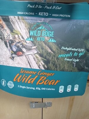 Wild Edge Keto - Seasame Ginger Wild Boar- Dehydrated Meal
