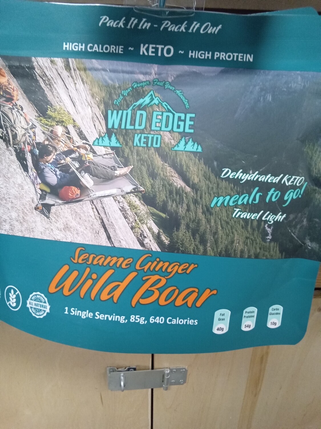 Wild Edge Keto - Seasame Ginger Wild Boar- Dehydrated Meal