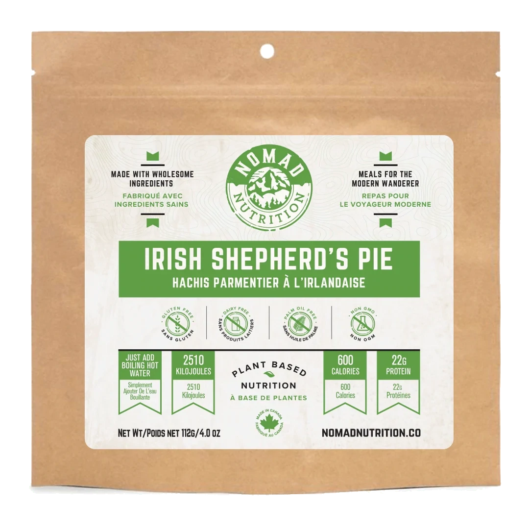 Irish Shepherd&#39;s Pie- Plant Bases Dehydrated Meal- GF - 56g - Nomad Meals