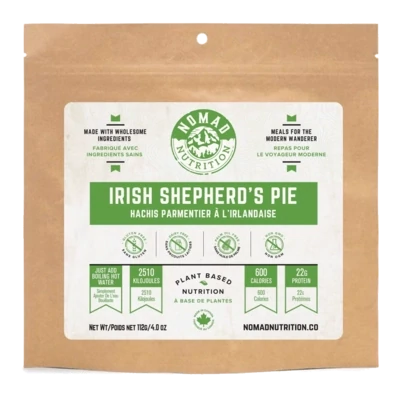 Irish Shepherd&#39;s Pie- Plant Bases Dehydrated Meal- GF - 112g - Nomad Meals