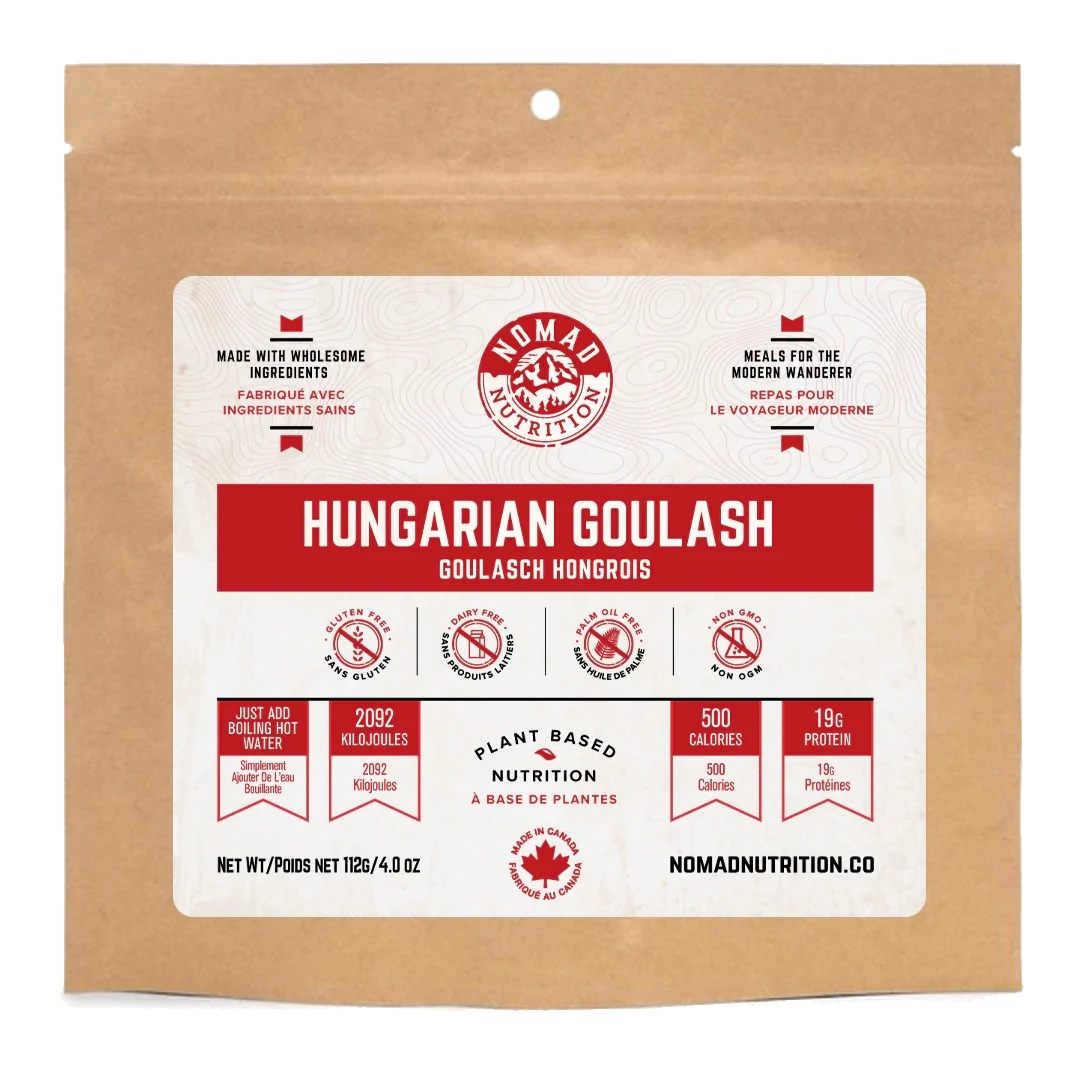 Hungarian Goulash- Plant Bases Dehydrated Meal- GF - 112g - Nomad Meals