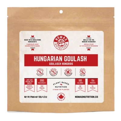 Hungarian Goulash- Plant Bases Dehydrated Meal- GF - 112g - Nomad Meals