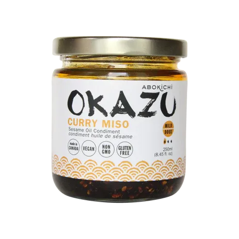 OKAZU Curry Miso Japanese miso curry oil condiment (230ml/8oz)