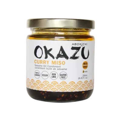 OKAZU Curry Miso Japanese miso curry oil condiment (230ml/8oz)