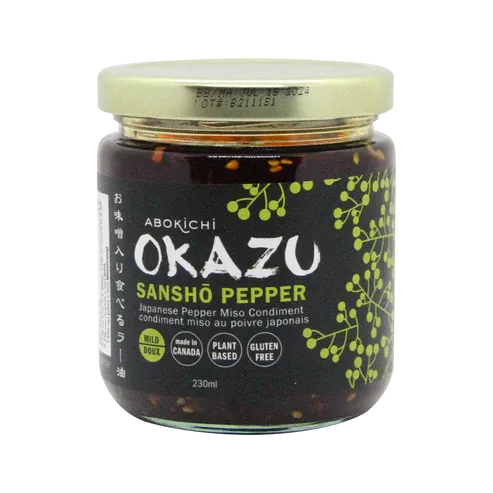 OKAZU - Sanshō Pepper Miso- Japanese miso chili oil condiment (230ml/8oz)