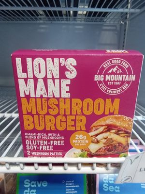 Big Mountain Lions Mane Mushroom Burger- 2pack