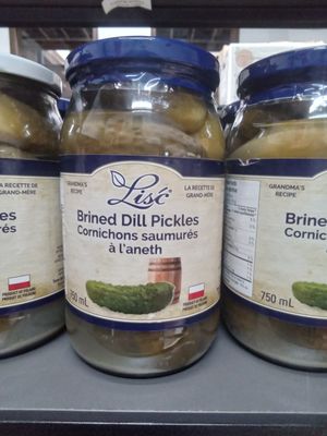 Lisc - Brined Dill Pickles 625ml