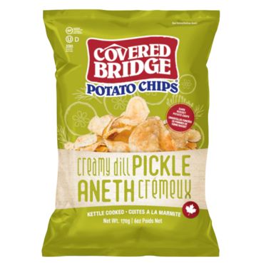 Covered Bridge Potato Chips Dill Pickle  170g