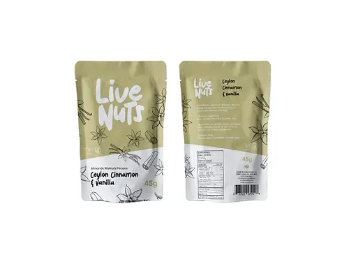 Live Nuts Ceylon Cinnamon &amp; Vanilla- 45g