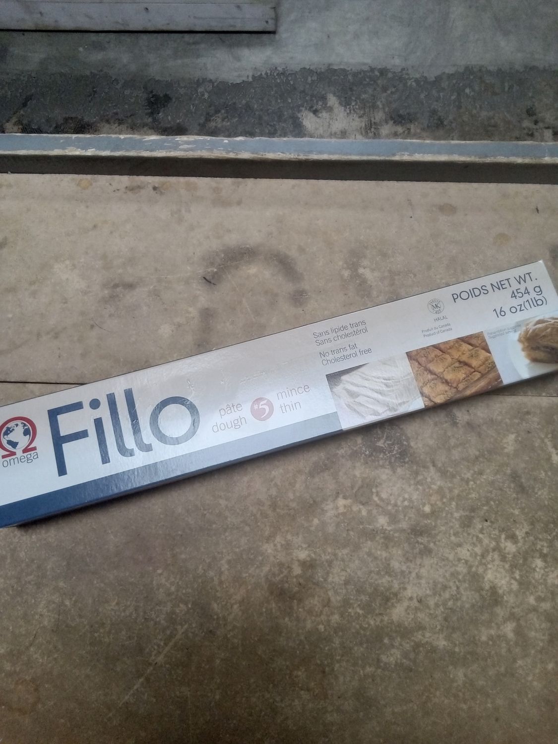 Frozen Fillo Sheet Dough Thin - 454g