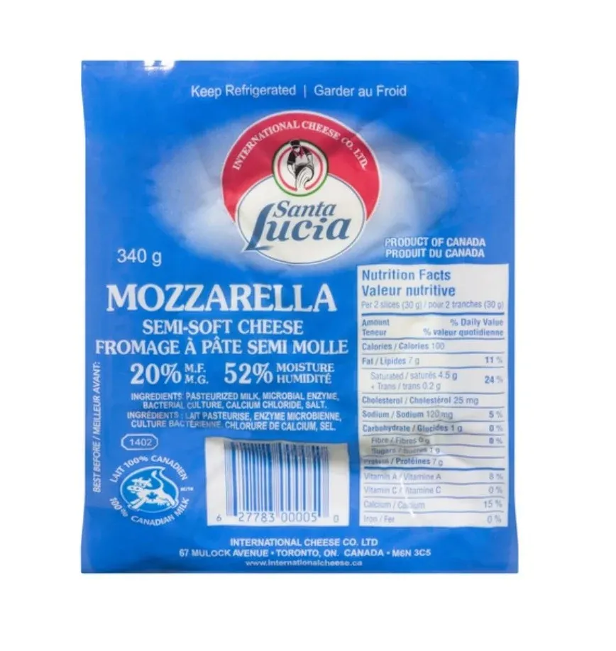 Santa Lucia Mozzarella - 340g