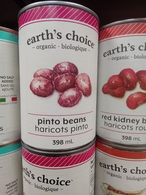 Earth&#39;s Choice Organic Pinto Beans- 398ml