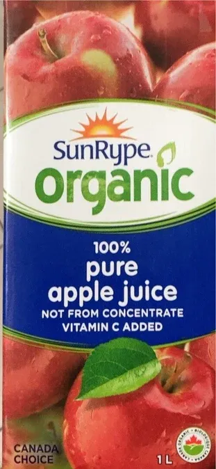 Organic SunRype Apple 100% Juice - 1L