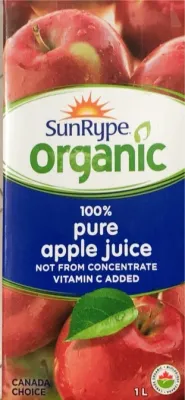 Organic SunRype Apple 100% Juice - 1L