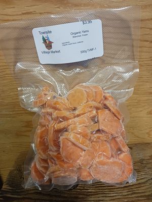 Organic Frozen Yams - 500g