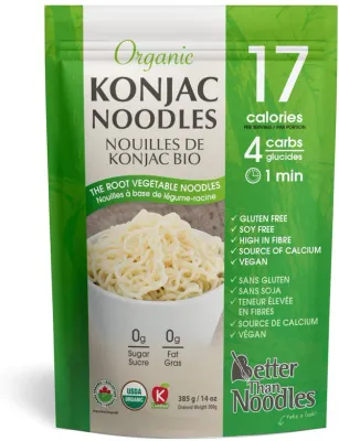 Better Than Noodles Konjac -  Organic Noodles 385g