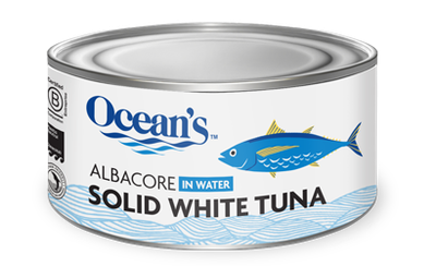 Ocean’s Albacore Solid White Tuna (in water)- 184g