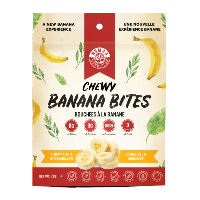 Nomad Nutrition Chewy Banana Bites - 70g
