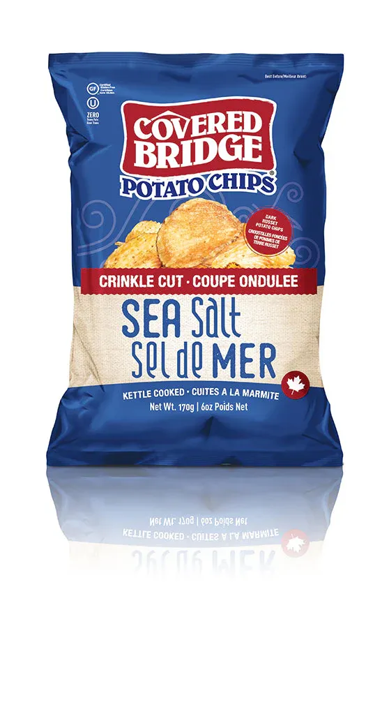 Covered Bridge Sea Salt Crinkle Cut - 170g