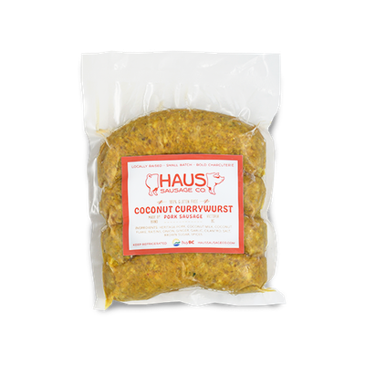 Haus - Coconut Currywurst Sausages - 455g