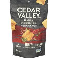 Cedar Valley- Pita Chips- Mediterranean Za&#39;atar- 180g.