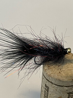 Midnight Fire Balanced Leech Fly Fishing Flies. Gold Tungsten Bead. Set Of Three