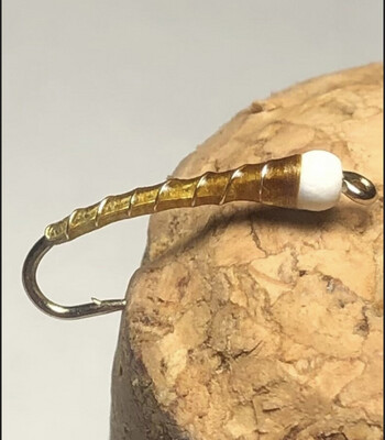 Cream N Wooduck Ice Cream Cone Chironomids. Fly Fishing Flies. Stillwaters Tungsten Beads. Pack Of Three