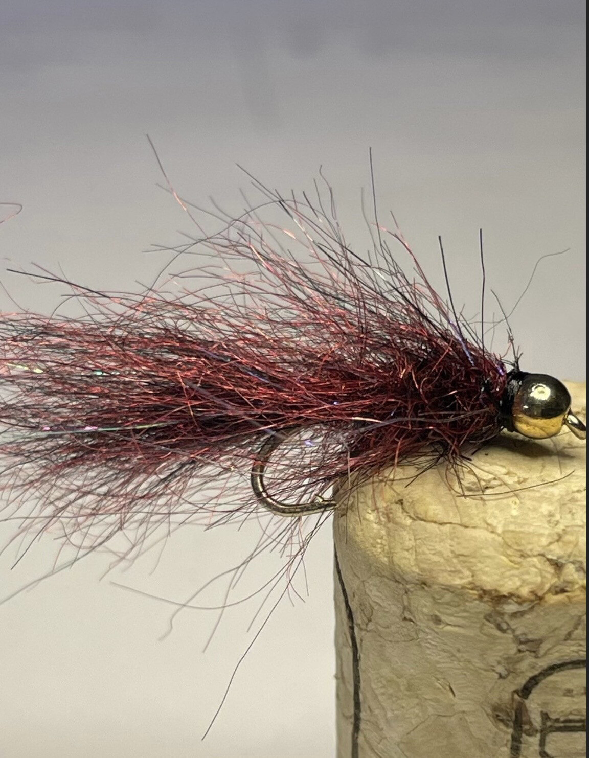 Black N Wine Leeches. Fly Fishing Flies. Trout. Stillwaters. Set Of Three