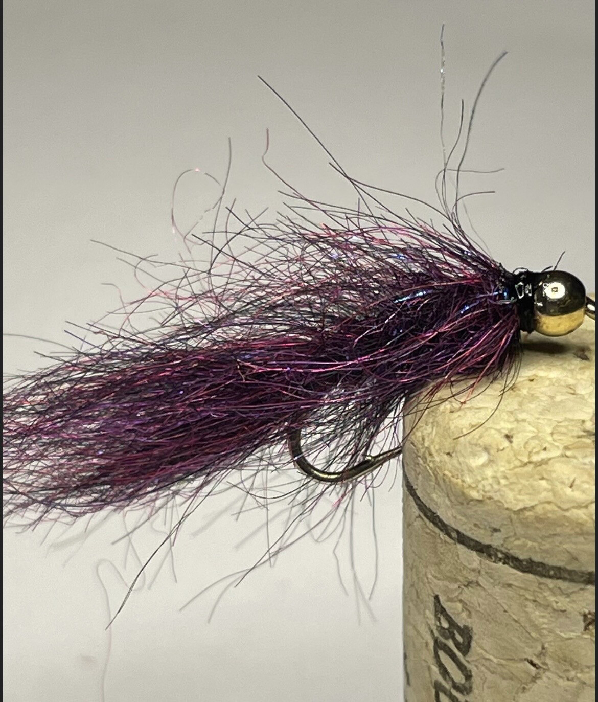 Black N Purple Leeches. Set Of Three Fly Fishing Flies. Trout. Stillwaters