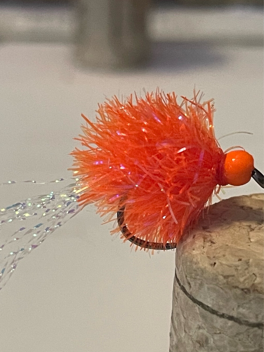Safety Orange UV Jelly Blob Fly Fishing Flies. Stillwaters. Set Of Three Size 10 Barbless Hooks