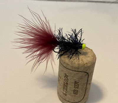 Maroon Tailed Balanced Vampire Leech. Chartreuse Tungsten Beads. Stillwaters Fly Fishing Flies. Trout. Set Of Three