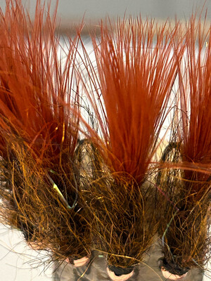 Halloween Barbless Jig Leeches. Set Of Three