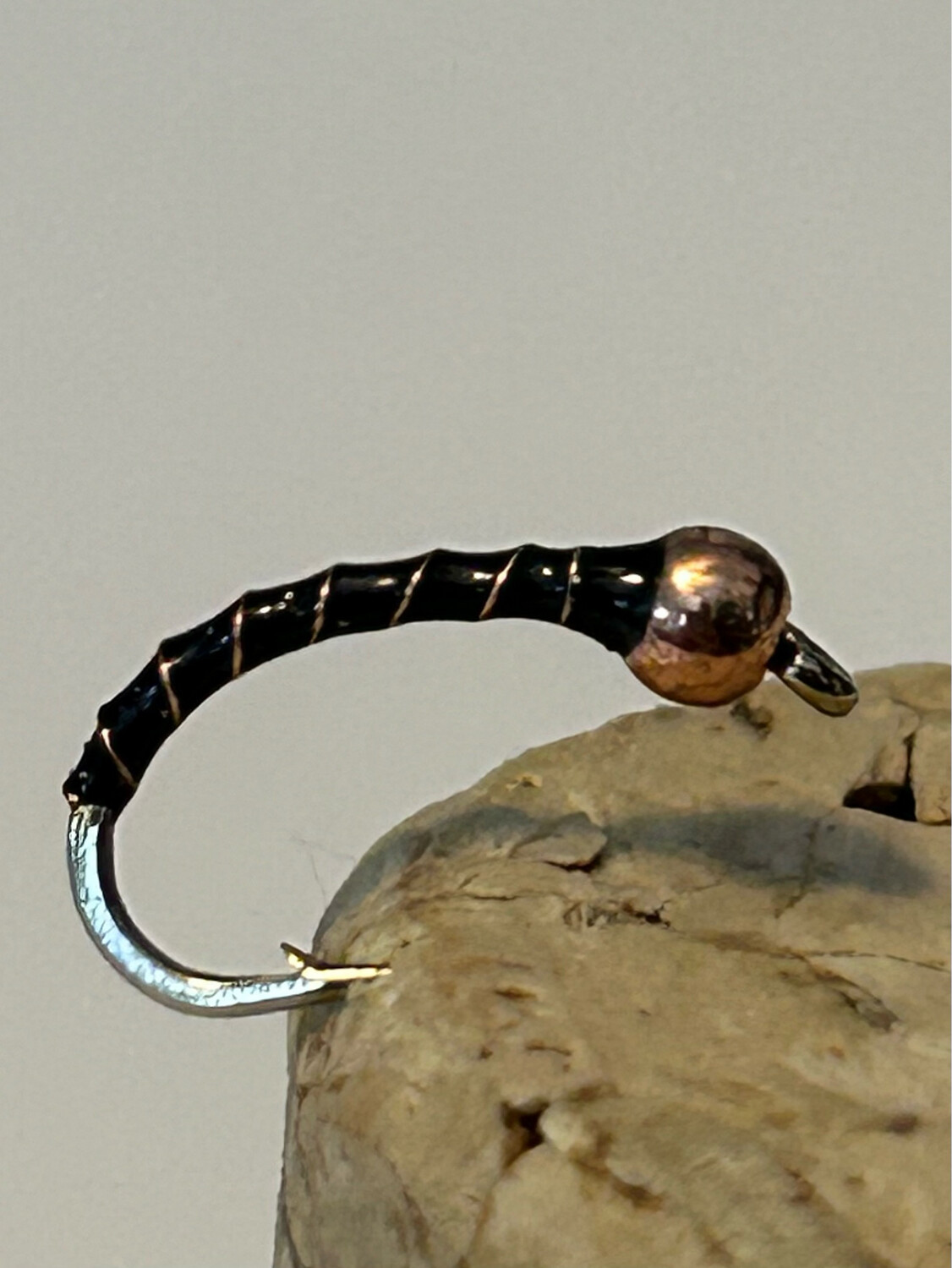 Coppertop Chironomids. Fly Fishing Flies. Tungsten Beads Scud Hooks. Pack Of Three