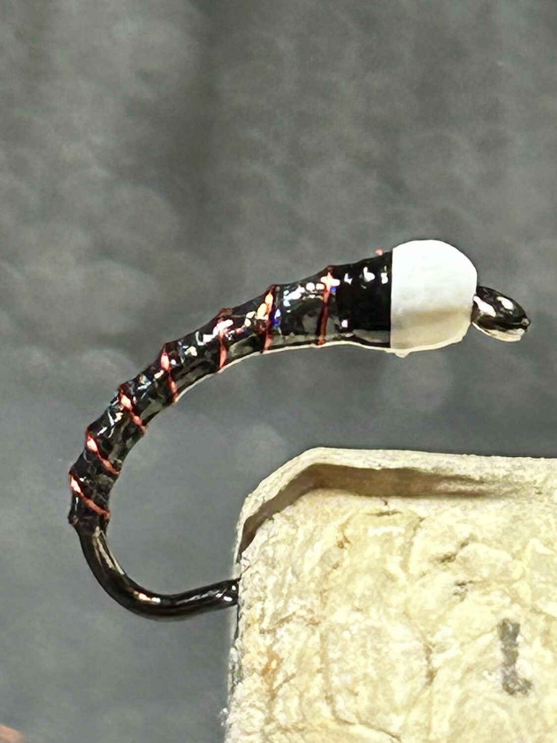 Zucchini Chironomids. Fly Fishing Flies. Stillwaters Tungsten Beads. (Red Rib)