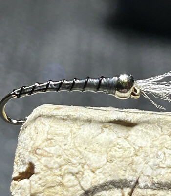 Blue Dun N Black Chironomids. Fly Fishing Flies. Stillwaters Tungsten Beads. Set Of Three