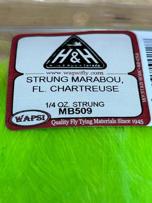 Wapsi Chartreuse Strung Marabou 1/4 Ounce