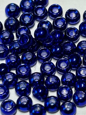 Metallic Blue. Tungsten Fly Tying Beads. 3.3mm / 1/8th. Package Of 20.