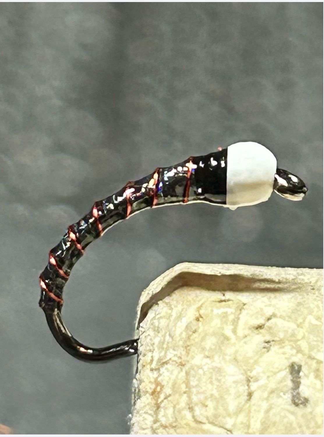 Zucchini Chironomid Fly Fishing Flies Tungsten Beads. Set Of Three. Barbless Hooks