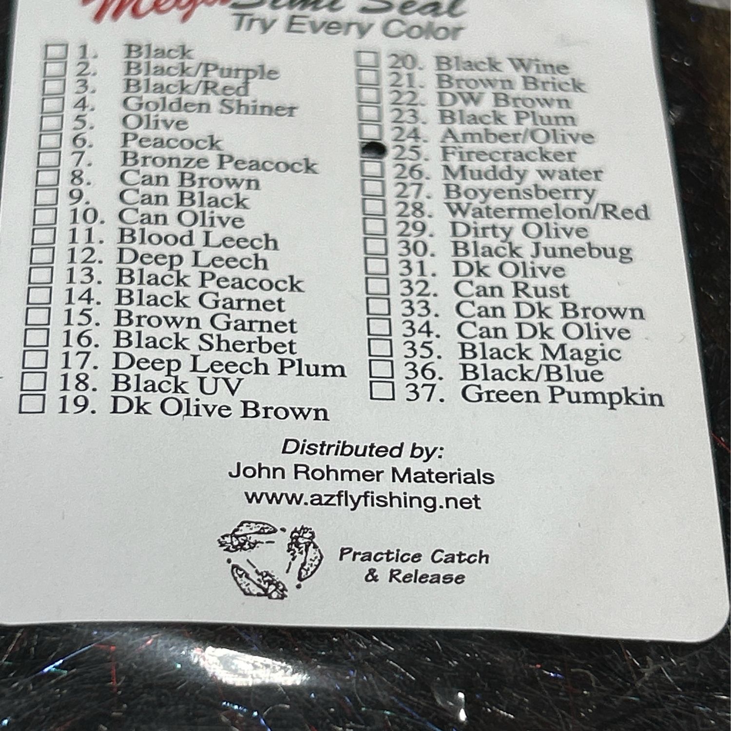 John Rohmers Arizona Mega Simi Seal. Firecracker. Dubbing. Leeches