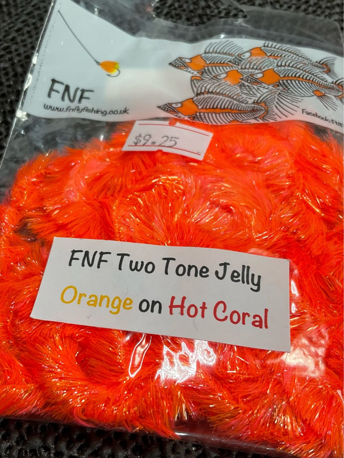FNF Two Tone Jelly Fritz 15mm Orange On Hot Coral
