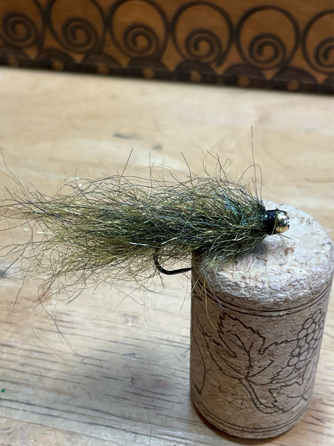 Black / Olive Balanced Leech Fly Fishing Flies. Gold Tungsten Bead. Set Of Three