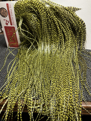 Whiting Farms Bronze Saddle Grizzly dyed Olive