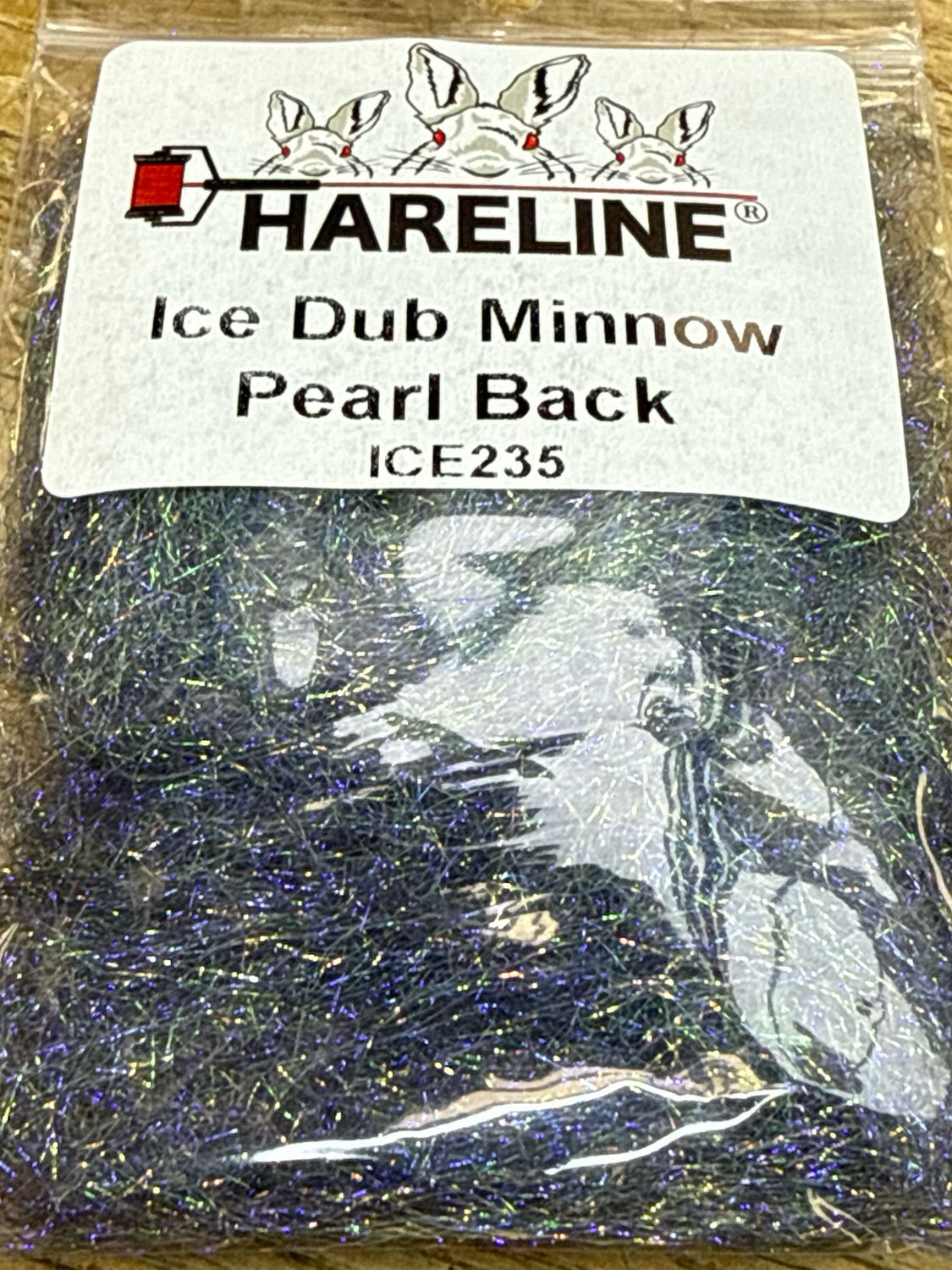 Hareline Ice Dubbing. Minnow Pearl Back