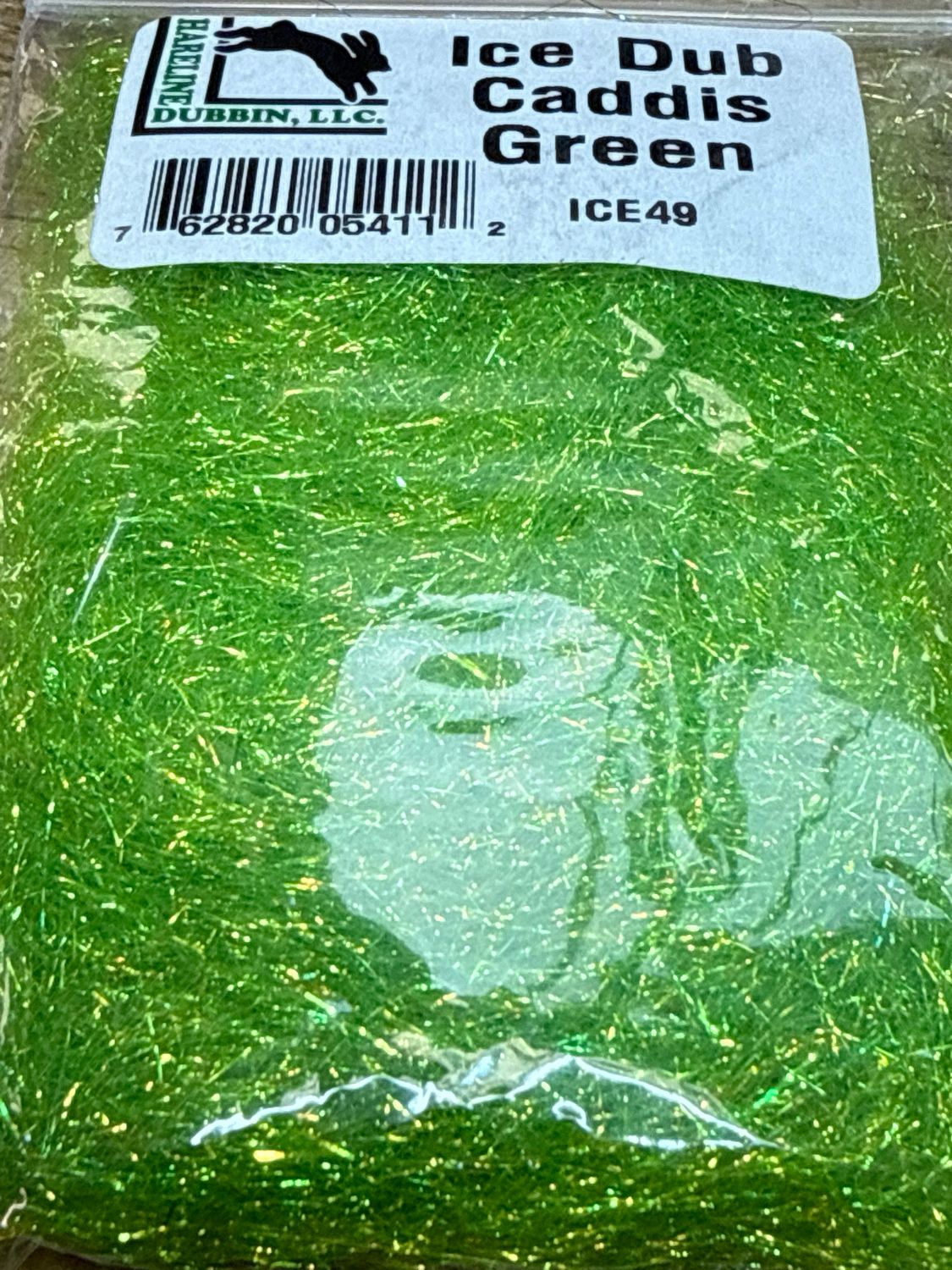 Hareline Ice Dubbing. Caddis Green