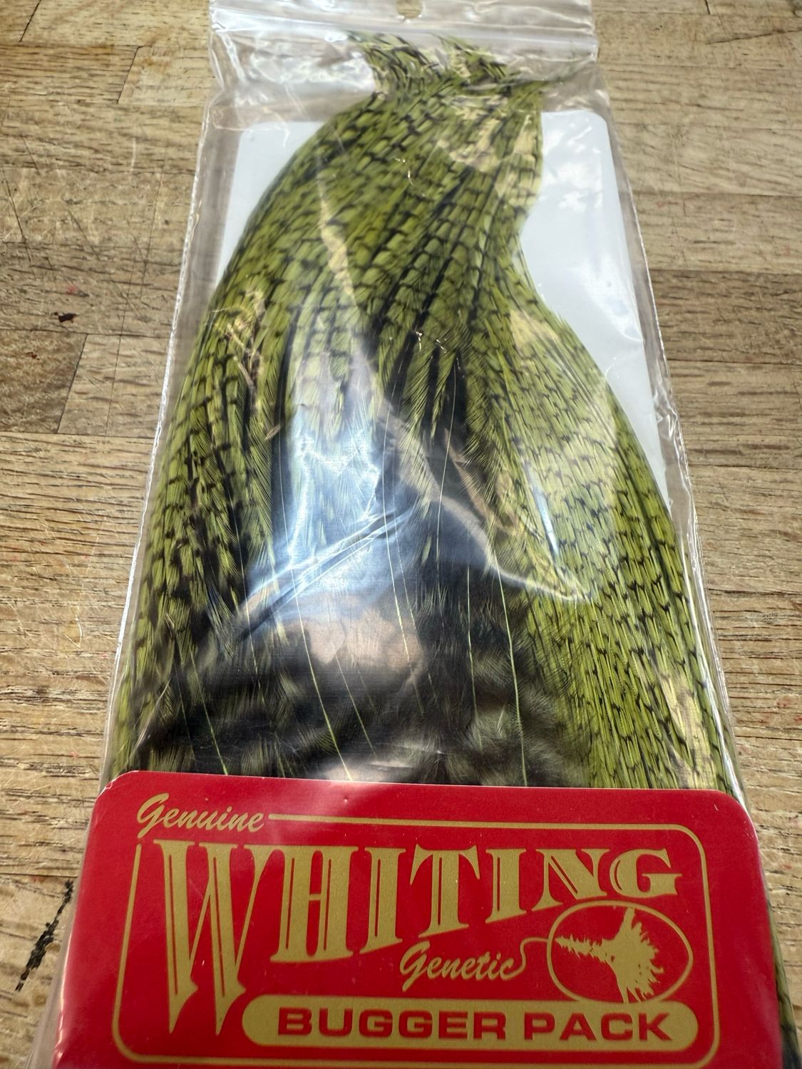 Whiting Farms Bugger Pack Grizzly Dyed Olive