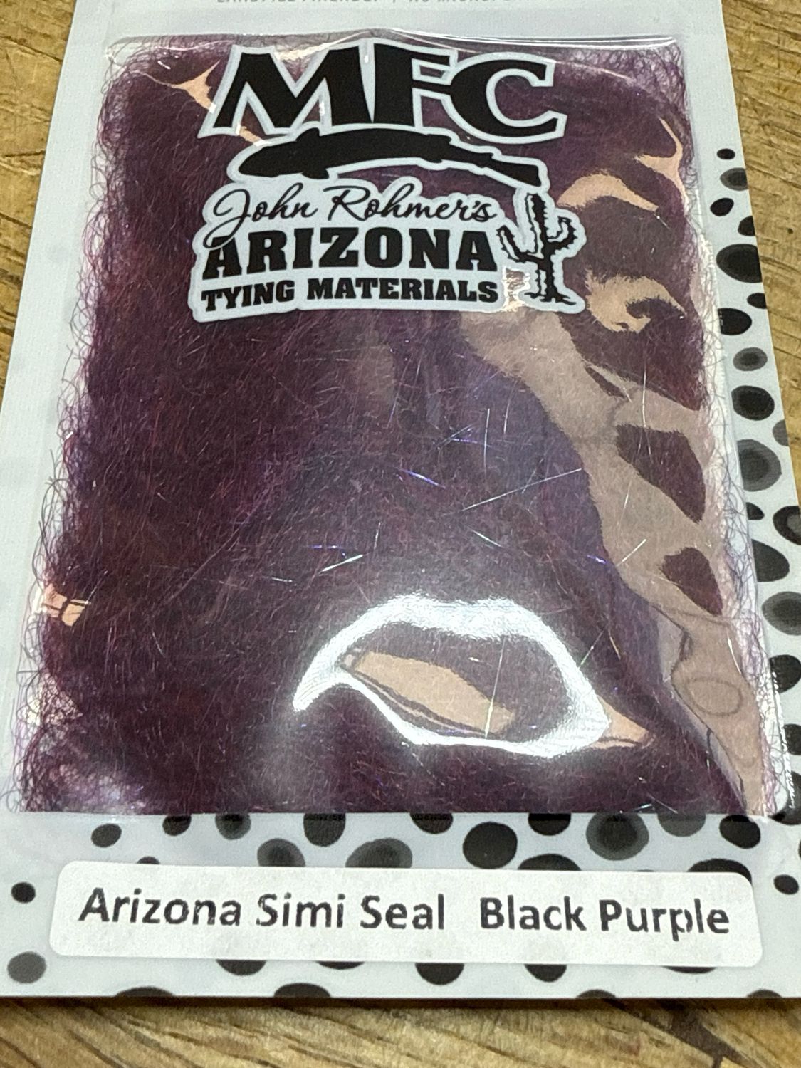 John Rohmers Arizona Simi Seal. Black / Purple Dubbing. Leeches